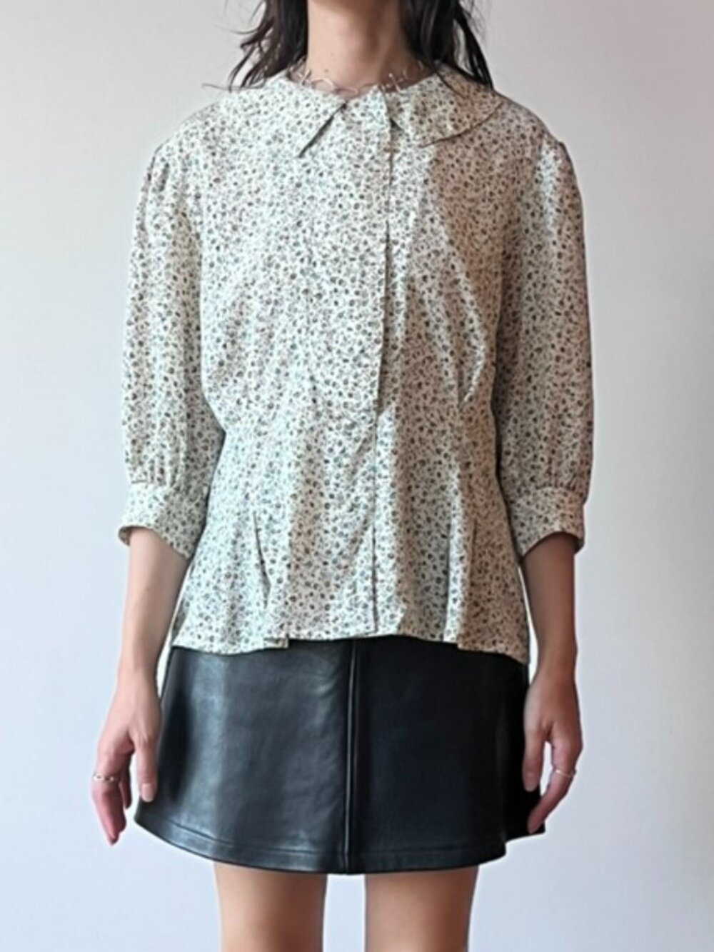 Vintage-Style Floral Blouse